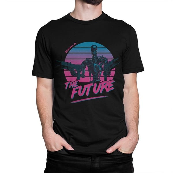 Terminator Welcome to the Future T-Shirt / Men's Women's Sizes / Cotton Tee (wra-038)