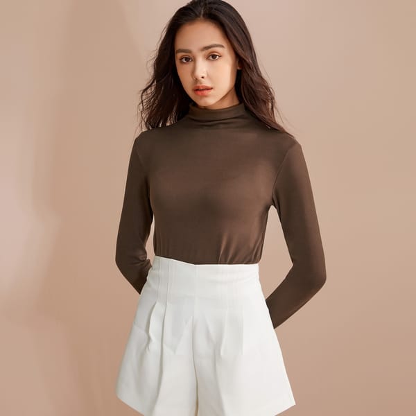 MRMT 2024 Brand New Women's Half High Collar Seamless Bottoming Shirt Women Plus Velvet Thick Stretch Slimming Ladies Top