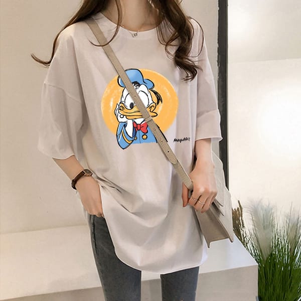 2024 Summer New Loose Original Style Short Sleeved T-shirt Women's Large Top Loose Casual Women's Fashion