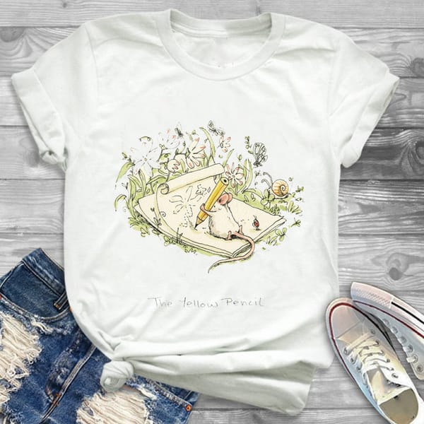 Lovely Style Pet Apparel Women's T-shirt Short Sleeve Women's Sweet 90's Casual Fashion New Versatile Women's Pattern Casual T-s