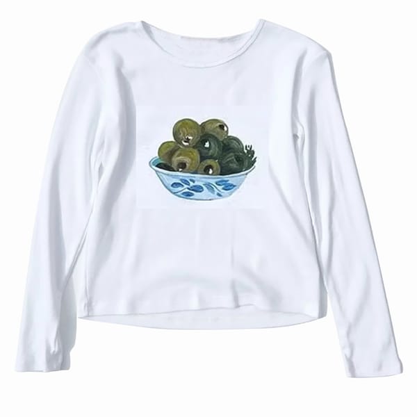 Y2K autumn Harajuku grape print T-shirt beautiful exposed navel hip-hop punk long sleeved women's top 90s Harajuku streetwear